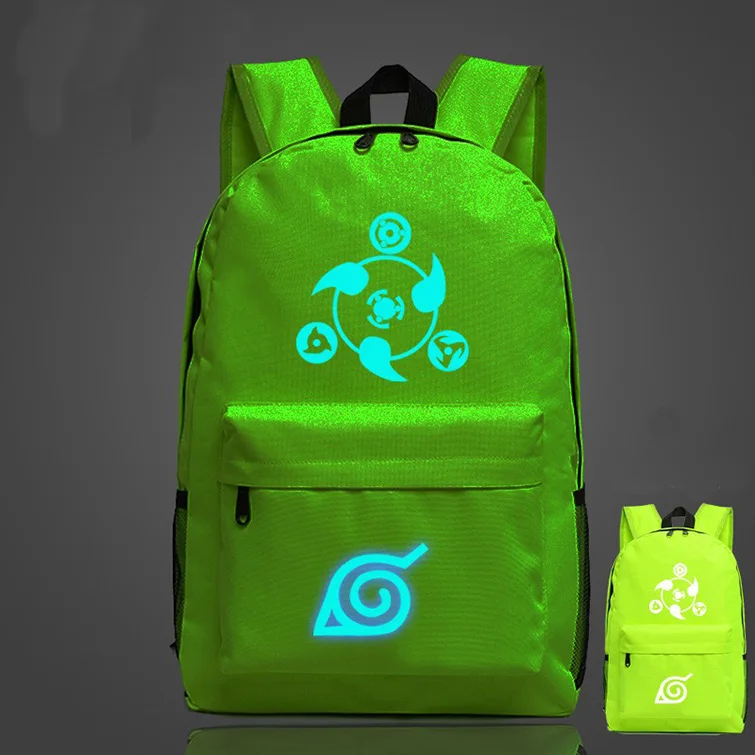 Аниме Наруто Логотип школьников школьный рюкзак для мужчин и женщин сумка на молнии дети мультфильм Повседневное Холст Рюкзак