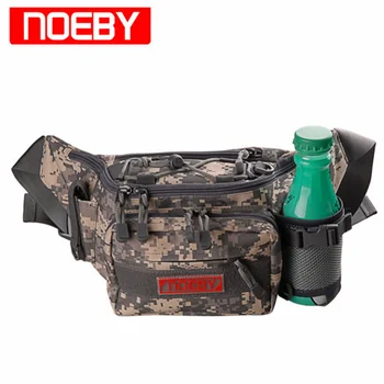 

2019 Noeby Fishing Bag 28x19x12cm Canvas Waist Bag Fishing Tackle Lure Package Pesca Outdoor Equipment Bag Fishing Tackle