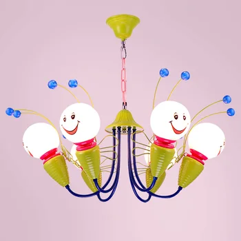 

Pendant Lights cartoon smiling faces boys girls bedroom lights children's rooms bedroom hanging lamps led aisle kinderg LU721176