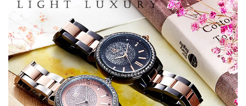 SHENGK новые женские часы из розового золота, Бизнес Кварцевые часы для девушек, Топ бренд, роскошные женские наручные часы, часы для девушек, Relojes Mujer