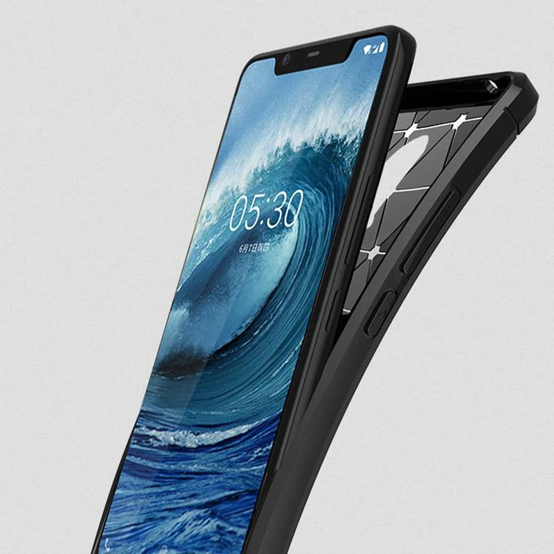 For Nokia X5 Case Nokia X5 Cover On For Nokia X 5 Premium Original Silicone Mix Hybrid Protective Soft She