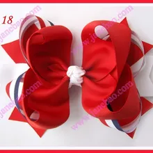 Новинка, 16 шт., 8 дюймов, большое кольцо, банты для волос, смешанные цвета, эксклюзивная заколка для волос, банты для волос для девочек