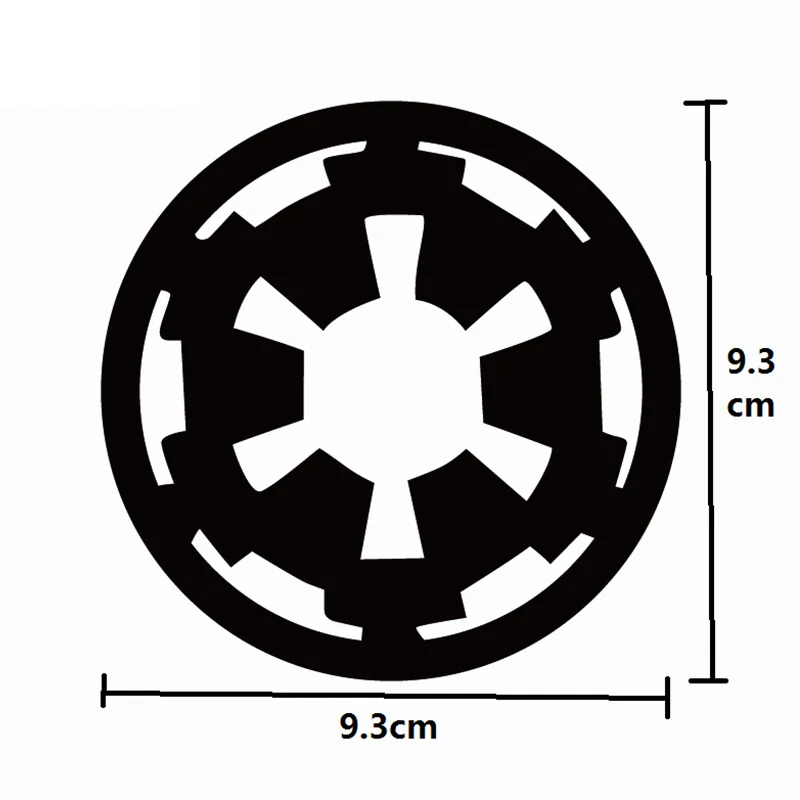 1 шт. SEEYULE Автомобильная наклейка Звездные войны Галактическая Империя эмблема значок джедай дверь багажник наклейка на крышку топливного бака мотоцикл Стайлинг автомобиля