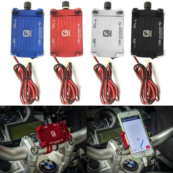 

Motorcycle Bicycle Phone Holder For 3.5-6.2 inch Smartphone Adjustable Universal Support Phone Stand With USB charging function