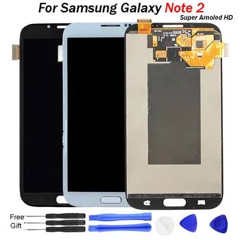 

For Samsung GALAXY Note 2 LCD Display N7100 N7105 T889 i317 LCD Touch Screen Digitizer For Galaxy Note 2 N7100 Display LCD