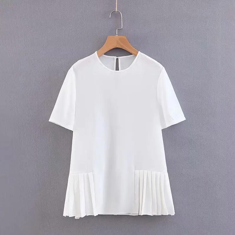 

Hot sale XQ8-38-9209 European and American fashion pleated skirt coat