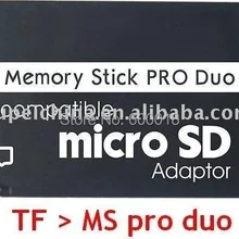 Адаптер карты памяти Micro SD для memory Stick Pro Duo адаптер для psp Примечание: только адаптер