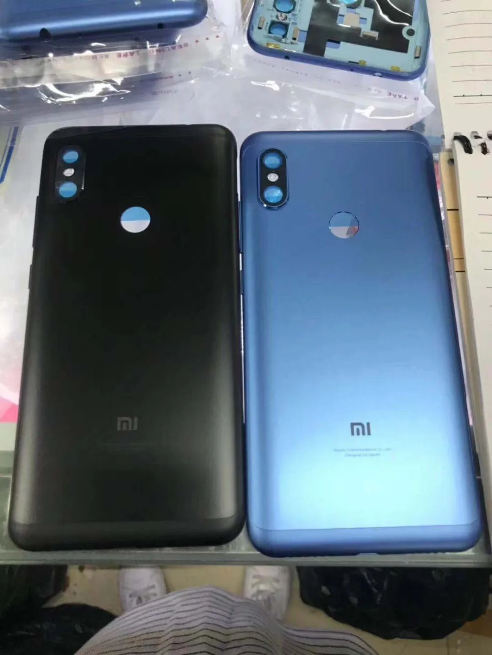 

100% Original for Xiaomi Redmi Note 6 Pro Battery Back Cover Rear Housing Door Side Key Button Repair Spare Parts