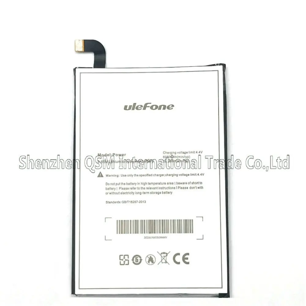 

1PCS New Ulefone Power 6050mAh 4.4V battery Replacement For Ulefone Power Phone + Tracking number
