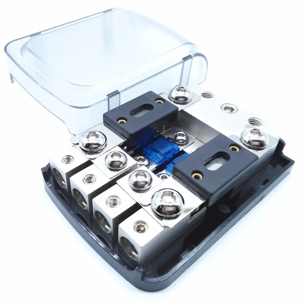 Frosted Shell Nickel Plated 12V AFS Fuse Holder Mini ANL Fuse Holder