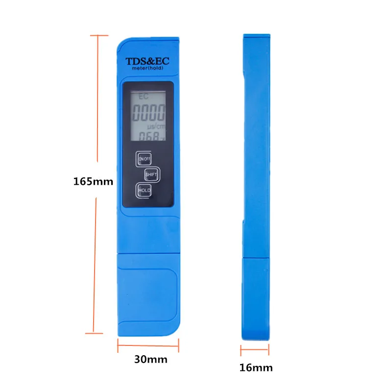 2 шт. цифровой 0,0-14,0 рН-метр тестер 0-9990ppm Цифровой TDS EC lcd Чистота воды PPM аквариумный фильтр скидка 28