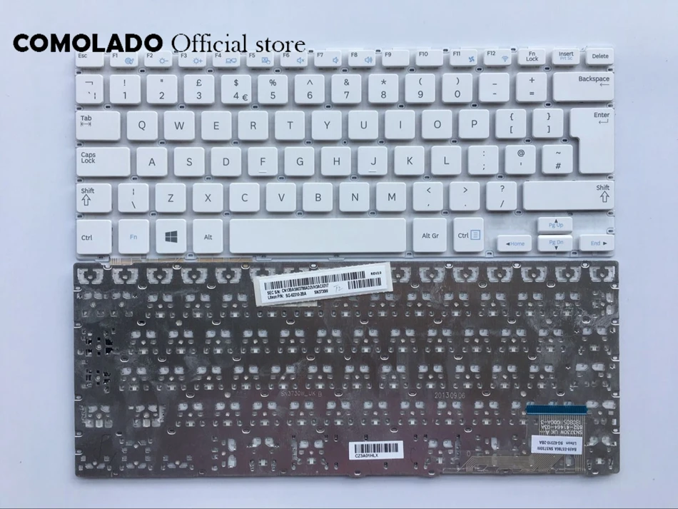 

UK Keyboard For Samsung NP915S3G 905S3G NP905S3G 910S3G NP910S3G 915S3G White and black Laptop keyboard UK layout
