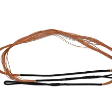 Тонкая фактическая длина стрельба из лука 56 дюймов лук струна для Деревянный изогнутый конский лук бесконечная петля черный и оранжевый