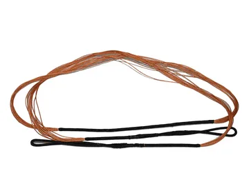 

Fine actual length archery 56 inch bow string for wooden recurve horsebow endless loop black&orange