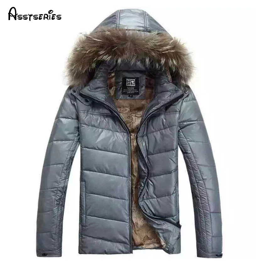 Новая зимняя куртка для мужчин, пальто с капюшоном, повседневное мужское плотное пальто, мужская Тонкая стеганая верхняя одежда, размер M-2XL