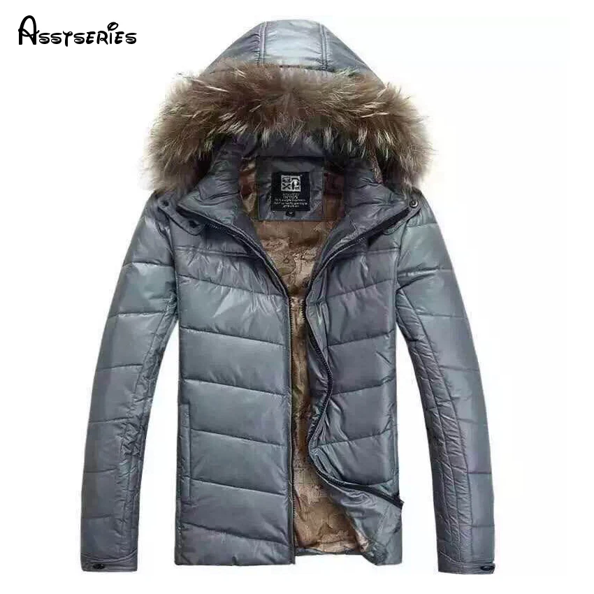 

Free Shipping 2018 New Winter Jacket For Men Hooded Coats Casual Mens Thick Coat Male Slim Padded Down Outerwear Size M-2XL