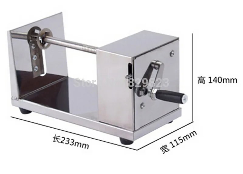 100 шт./лот Инструкция для Tornado potato спиральная резка измельчители машина Слайсеры Мерфи spud картофельные чипсы поворотный резак машина