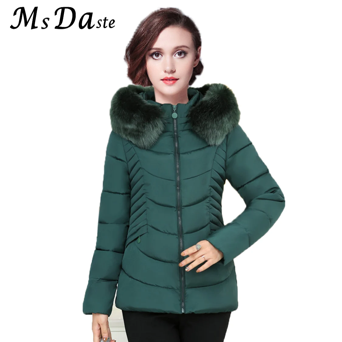 

Middle-aged women's winter coat middle-aged mother loaded down cotton short-sleeved women's jacket 40-50 years old jacket