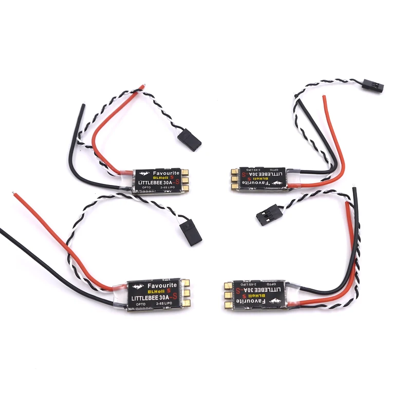 

4PCS Favourite FVT LittleBee 30A-S 30A - S ESC BLHeli_S OPTO 2-6S Supports Mulitshot Oneshot42 OneShot125