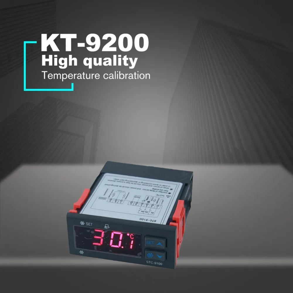 

STC-9200 iIntelligent Temperature Controller Refrigeration Defrosting Alarm Output Dual Sensor Thermoregulator Thermometer
