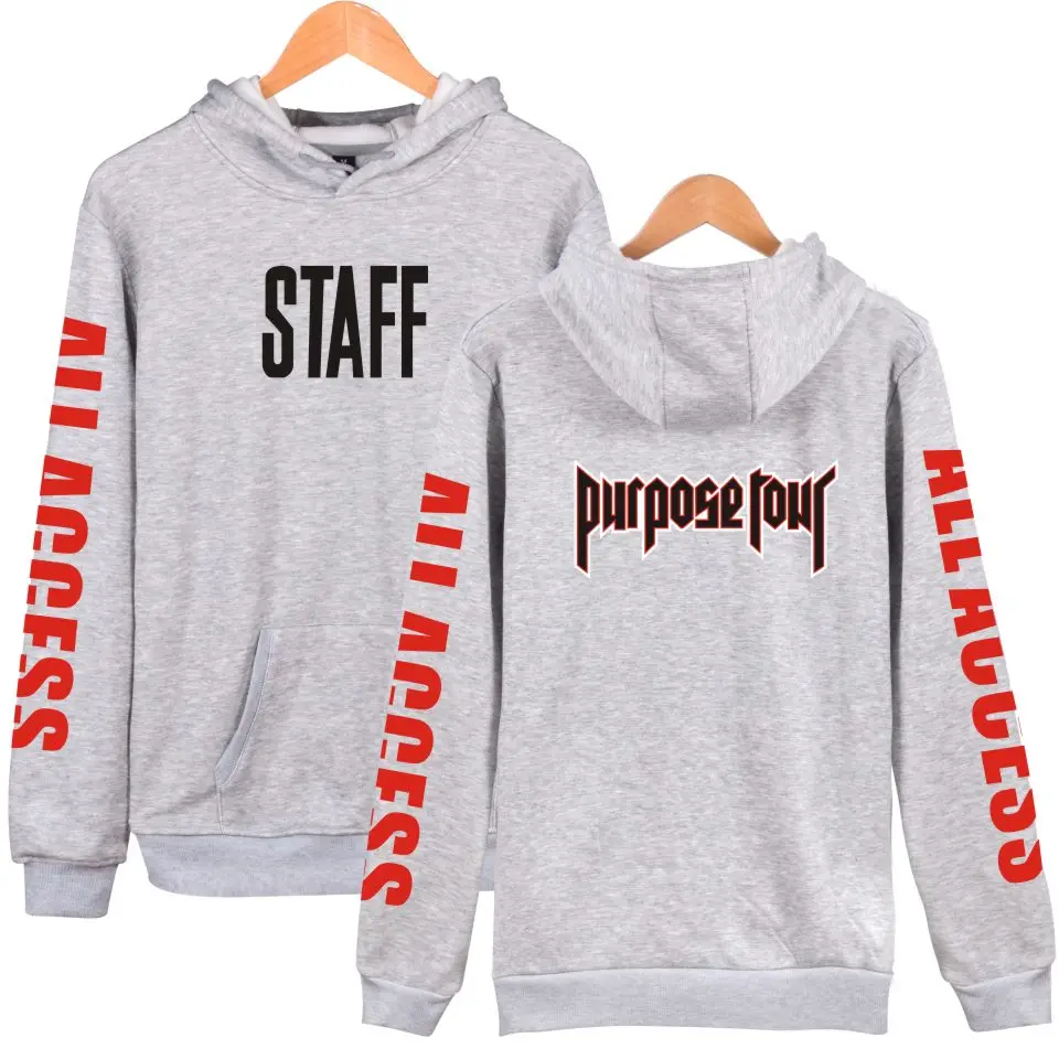 Aikooki Justin Bieber STAFF New Style Cap Hoodies 2018 Fashion Men Women Clothes Hooded Sweatshirts Unisex Hoodies Clothes XXXXL