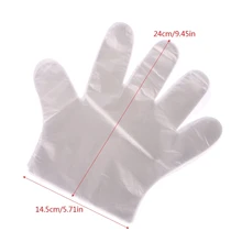 50 шт./пакет барбекю одноразовые перчатки Пластик очистки садовых Медицинский Салон Ресторан Прямая