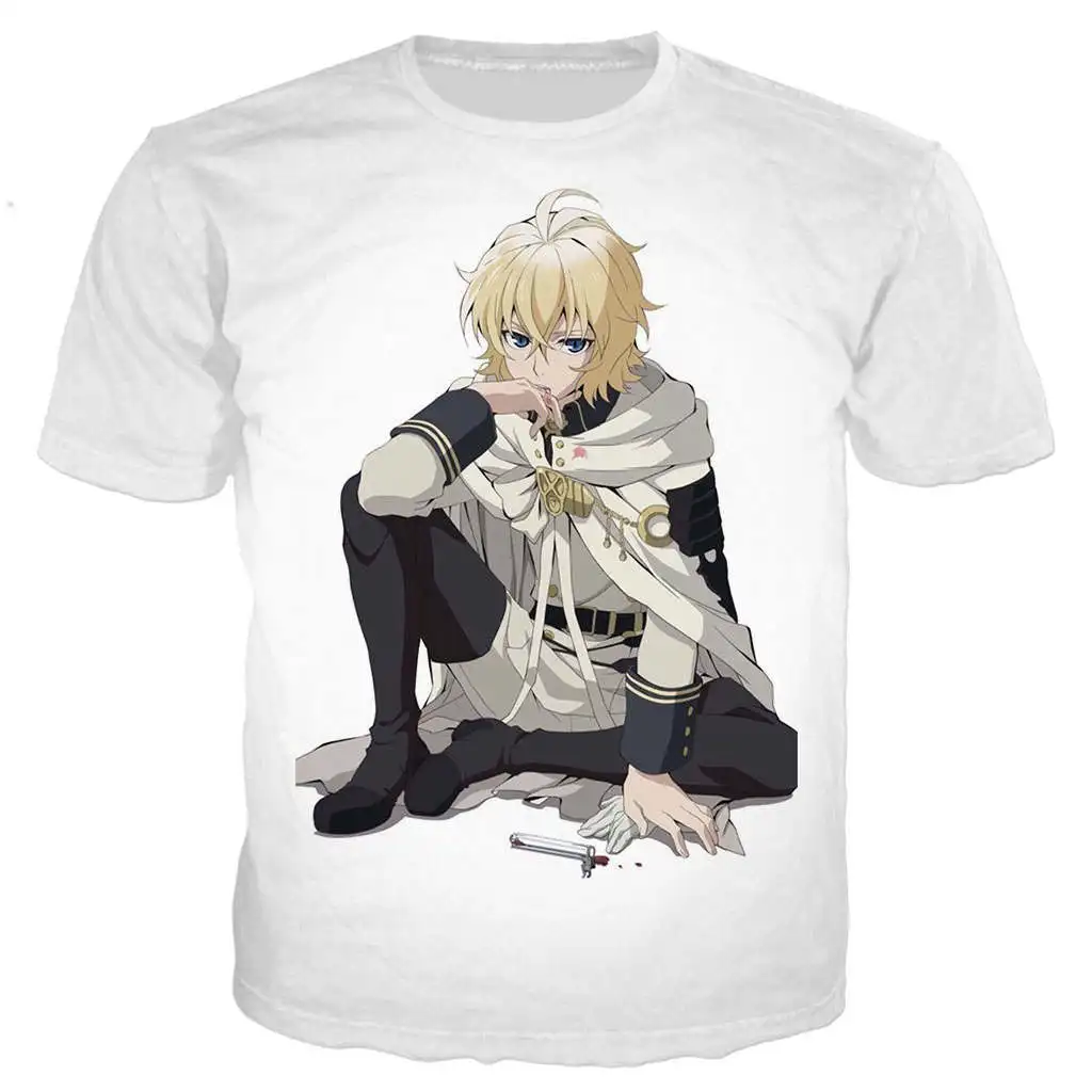 Новая крутая футболка для мужчин и женщин с аниме Owari No Seraph футболки 3D принтом