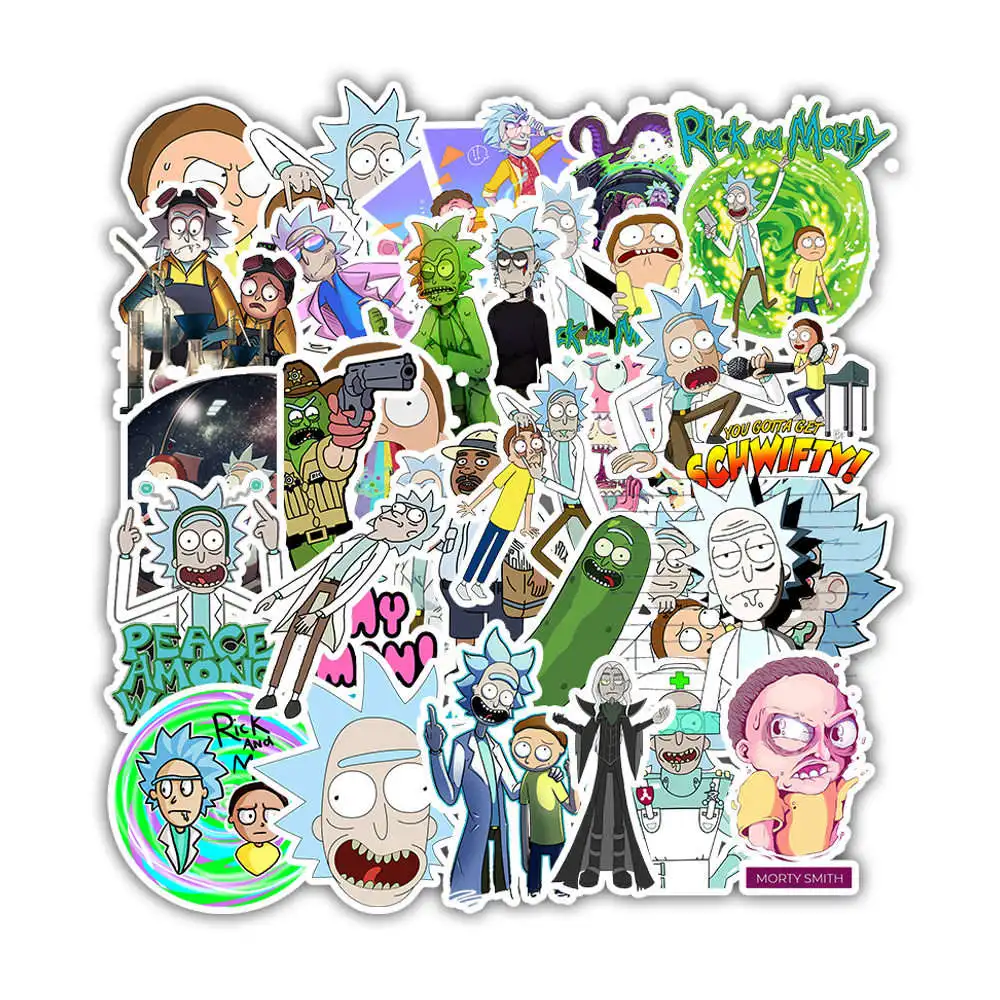 35 قطعة ريك و Morty الكرتون ملصقات للماء لأجهزة الكمبيوتر المحمول الأمتعة لوح التزلج دراجة نارية صائق لعبة ملصقات 35 قطعة ريك و Morty الكرتون ملصقات للماء لأجهزة الكمبيوتر المحمول الأمتعة لوح التزلج دراجة نارية صائق لعبة ملصقات