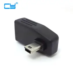 90 градусов левый и правый угловой мини Тип USB B к USB OTG Женский адаптер для Планшеты и сотового телефона