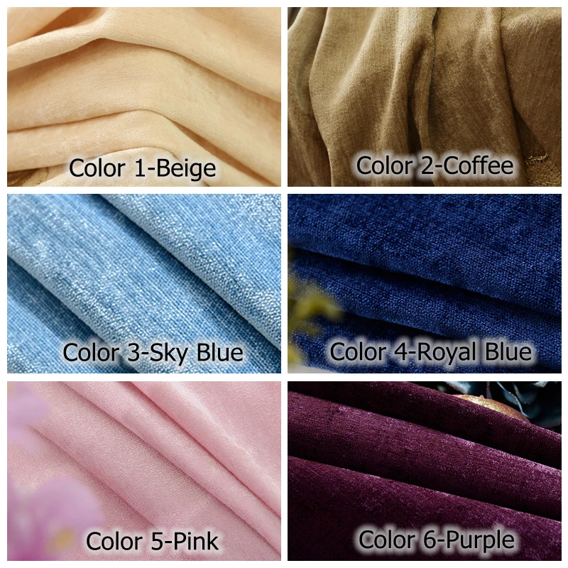  Thick Chenille Valance Solid Color Curtains Valances for Living Room European Luxury Valances for B - 32854017665