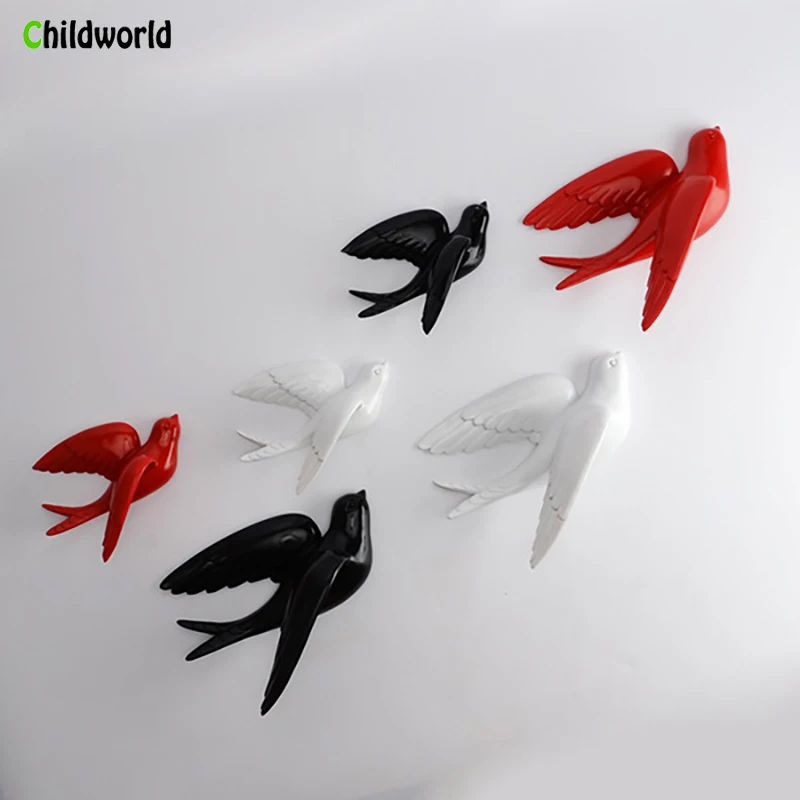 

Living Room Bedroom Wall Decorations Swallow Statue Plating Resin Crafts Accessories Bird Sculptures