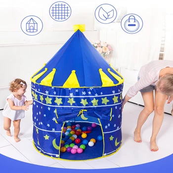 

Children's Tent Foldable Camping Teepee Playhouse Girls Princess Tent For Kids Ball Pool Tipi Outdoor Game Children Tents Gift