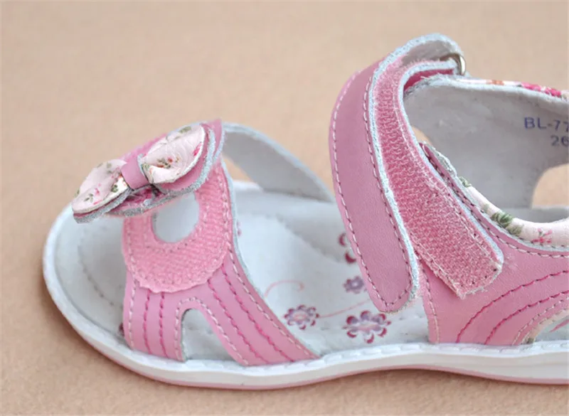 1 пара ортопедических босоножек для девочек наивысшего качества; детские сандалии из натуральной кожи с внутренним каблуком 17-20,2 см; модная детская обувь