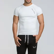 Летние быстросохнущие футболки для бега мужские летние спортивные футболки с принтом фитнес компрессионная тонкая эластичная безрукавка