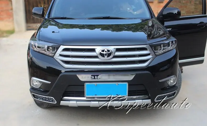 Тойота хайлендер 2 защита бампера. Toyota highlander 2012 бампер. Накладка переднего бампера highlander 2008. Toyota highlander 2018 tuning. Бампер тойота хайлендер 2014.