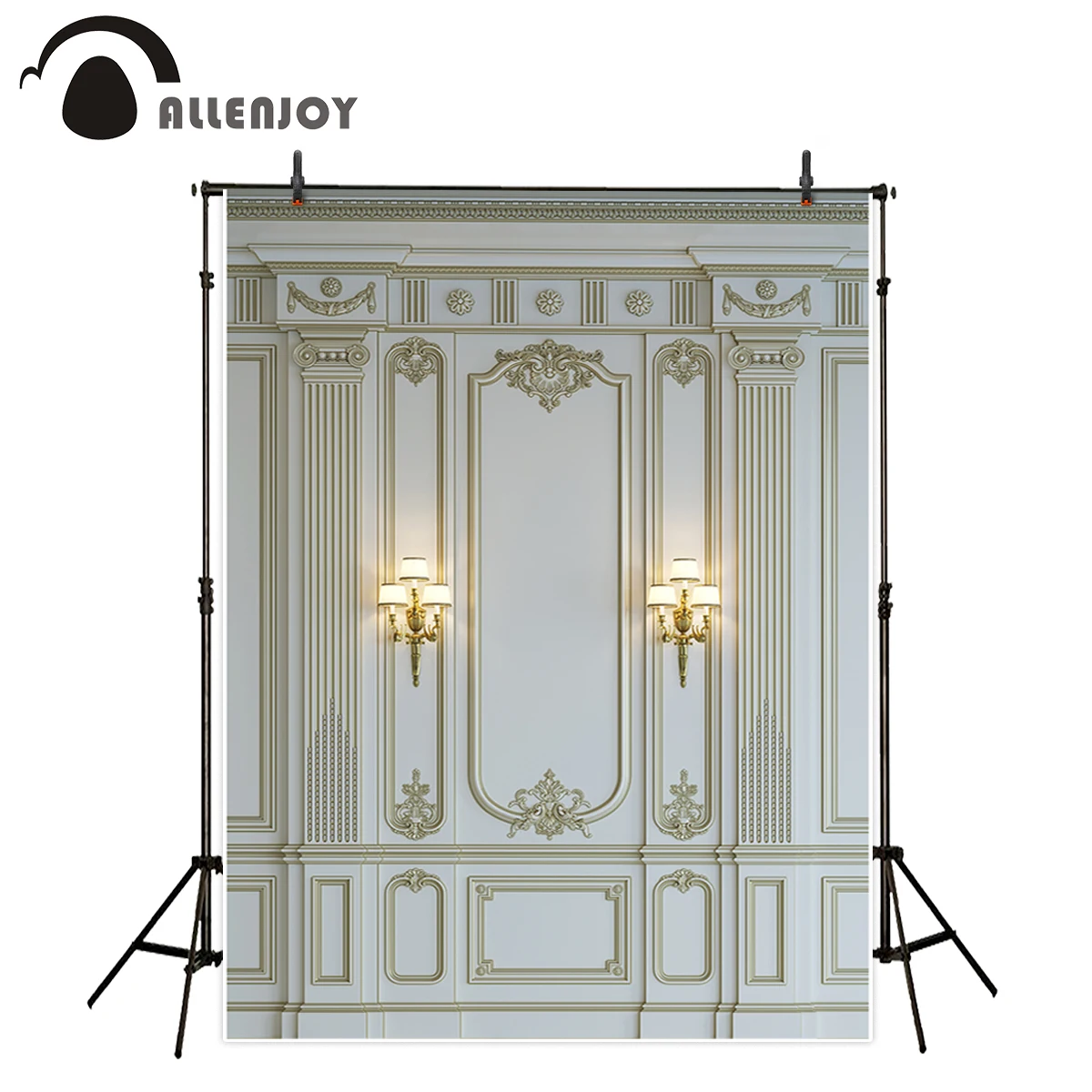 Allenjoy фон для фотосъемки Роскошная мраморная стена Европейский Декор в стиле барокко классический фон фотобудка для фотосессии