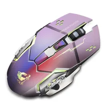 2,4 ГГц Беспроводная игровая мышь перезаряжаемая мышь inalambrico подсветка оптический, эргономический игровой мыши мышь для ПК компьютера ноутбука