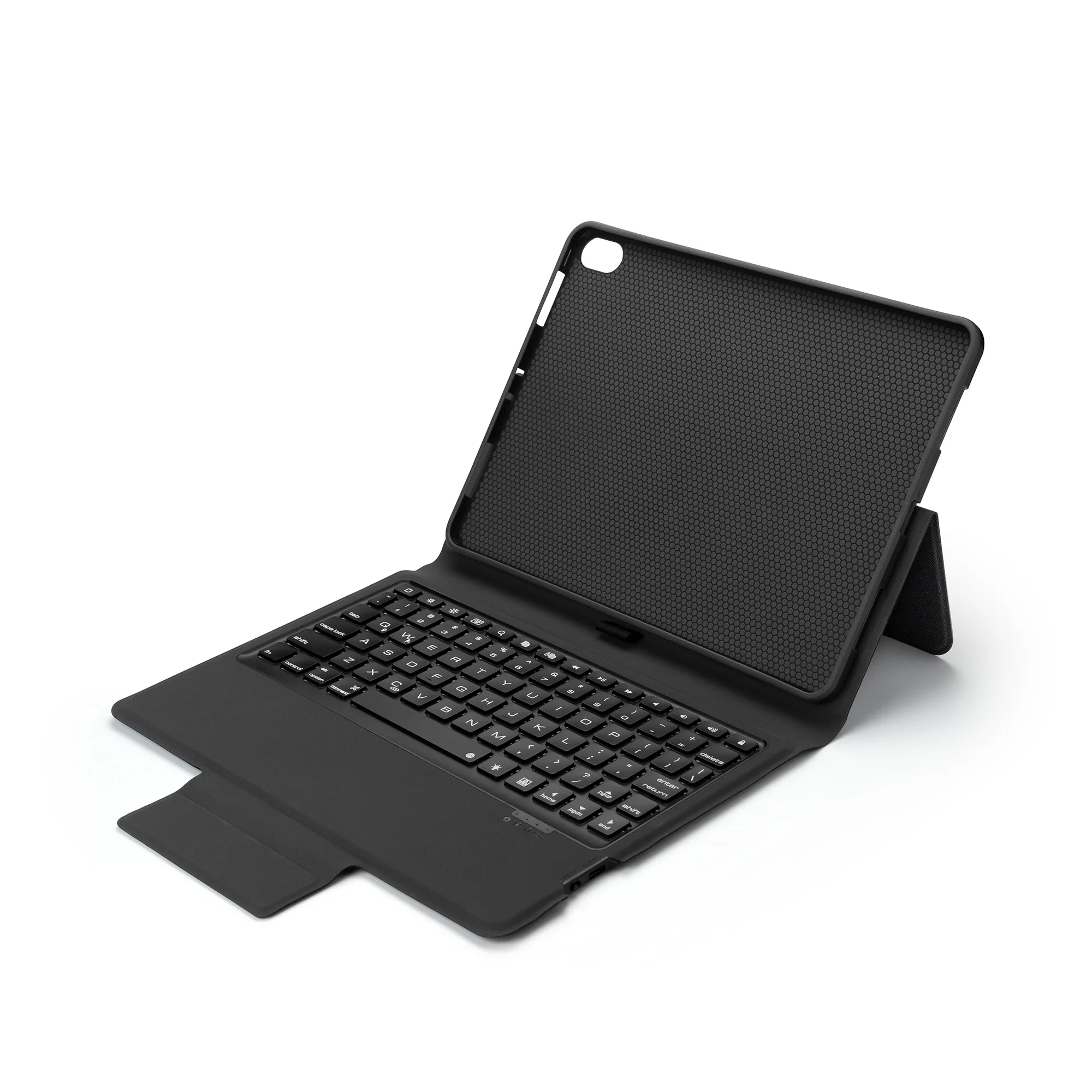 Беспроводной Bluetooth клавиатура кожаный чехол для iPad Pro 10,5 дюймов с Красочная светодиодная подсветка