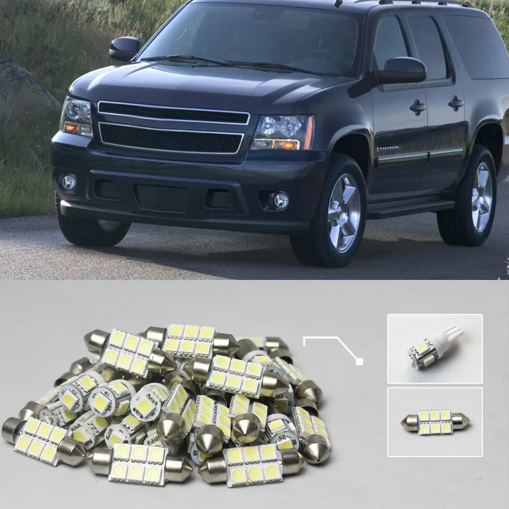Free Shipping 10x White Led Lights Interior Package Kit 35 For Chevy Tahoe 2007 2013
