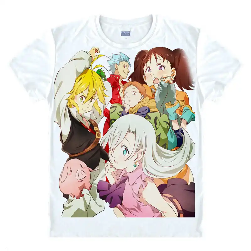 Gintamade T Shirt A Manches Courtes Motif Anime 3d The Seven Deadly Sins Meliodas Pour Garcon T Shirts Polos Et Chemises Bilkvarteret Garcon
