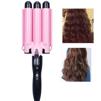 

Perm Splint Curler Hair Care Styling Tools Automatic Hair Curler 3 Barrels Big Hair Wave Waver Curling Iron Hair Curlers Rollers