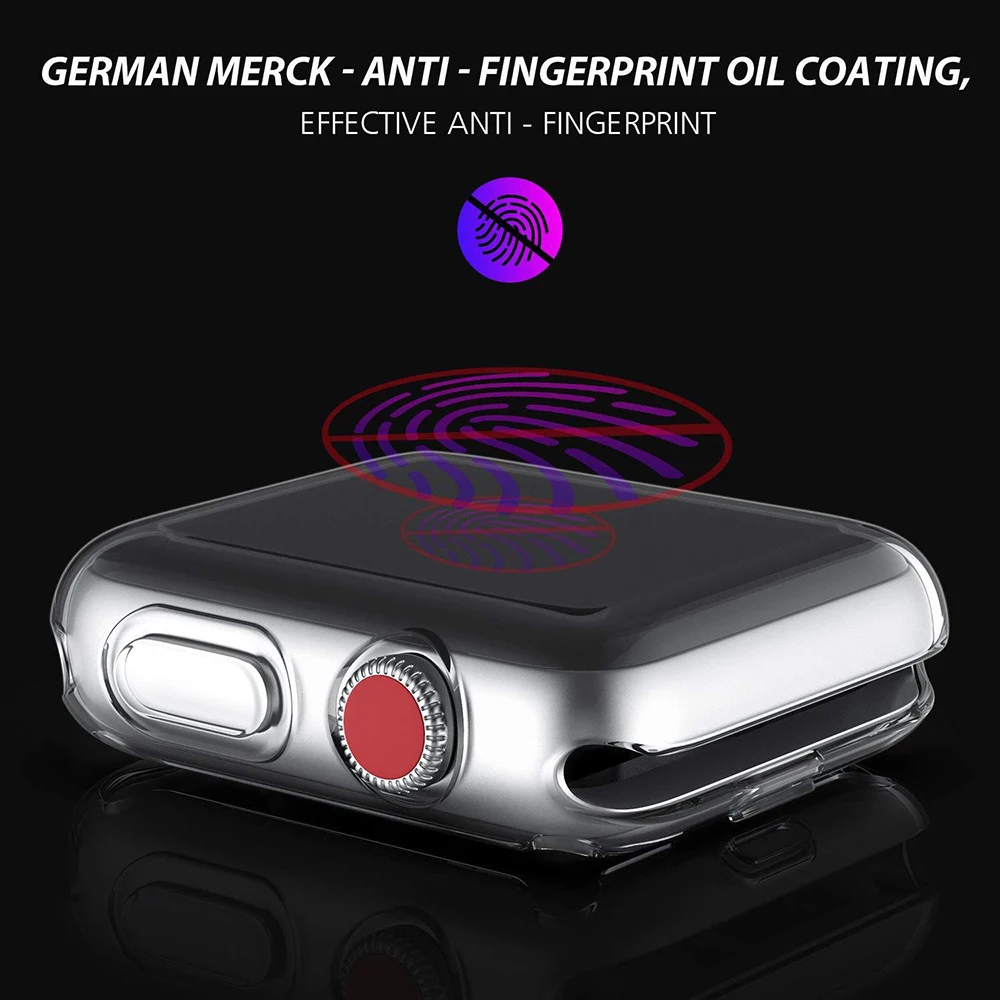 Чехол для Apple Watch Series 4 5 40 мм 44 Силиконовый противоударный защитный чехол экрана