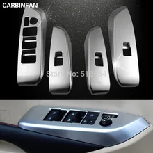 Аксессуары для наклеек, пригодный для TOYOTA HIGHLANDER KLUGER хромированный межкомнатный дверной оконный переключатель панель крышка Накладка 4 шт./компл