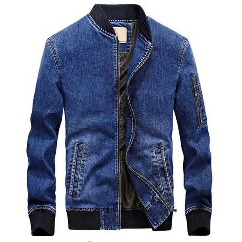 Chaqueta de jean para hombre chaquetas de mezclilla Para