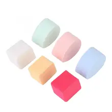 6 шт. спонж для макияжа лица косметический аппликатор влажное и сухое использование консилер крем спонж для пудры и основы мягкий макияж коврик