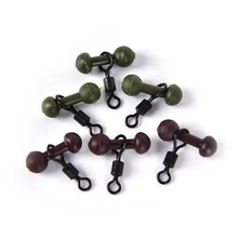 Бусины для ловли карпа Хели чод С UK 8# Кольцо Вертлюги резиновые бусины с быстрой сменой Вертлюги 30 шт