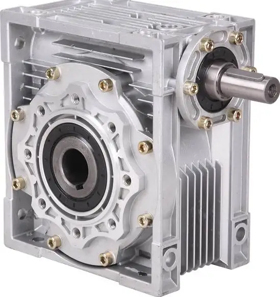 7.51 NRV90 shaft input worm gear reducer, input hole 24mm output hole