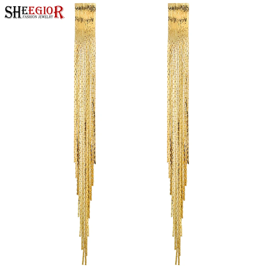 

High quality Fashion temperament LONG tassel earrings for woman Mini order $15 Mix order+gift Free shipping
