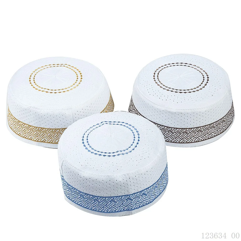 

Muslim Prayer Hats India Kufi Turban Mens Islamic Muslim Cap Arabic Saudi Topi Islam Namaz Prayer Hijab Caps Veludo Satin Bonnet