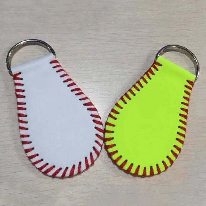 

Softball Baseball Key Chain Softball Skin Baseball Skin Key Fob Bag Tags Monogram Leather Keychain For Men Women Key Ring